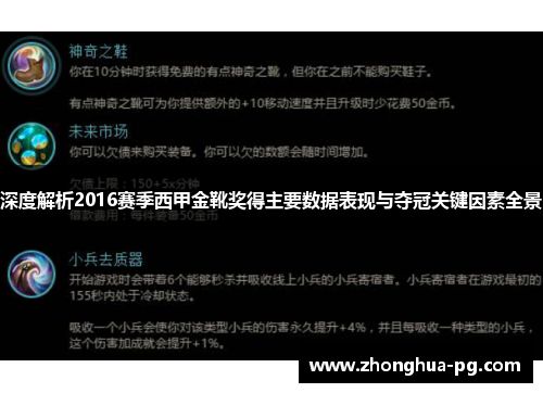 深度解析2016赛季西甲金靴奖得主要数据表现与夺冠关键因素全景
